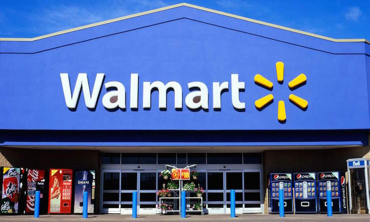 Front view of a Walmart supercentre store exterior sign logo Ontario Canada  KATHY DEWITT. Image shot 05/2012. Exact date unknown.